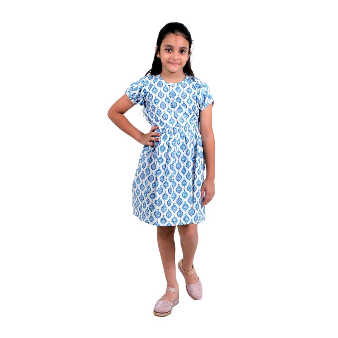 Girls Cotton Frock – Soft & Breathable Summer Dress for Kids