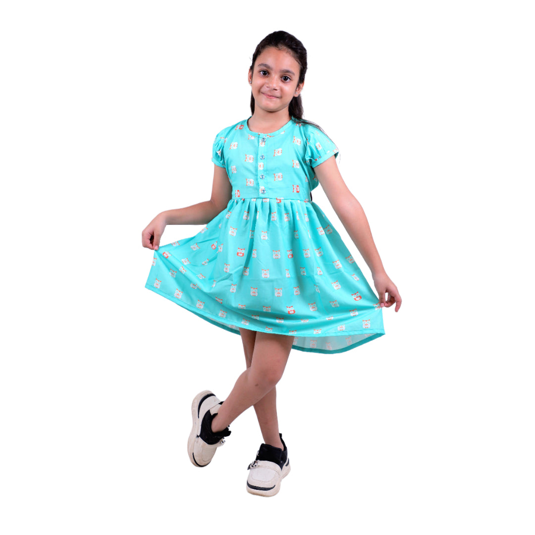 Girls Cotton Frock – Soft & Breathable Summer Dress for Kids