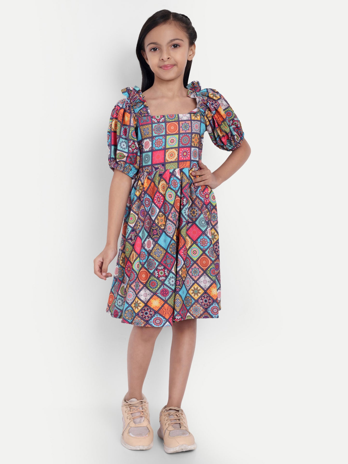 Girls Cotton Frock – Soft & Breathable Summer Dress for Kids