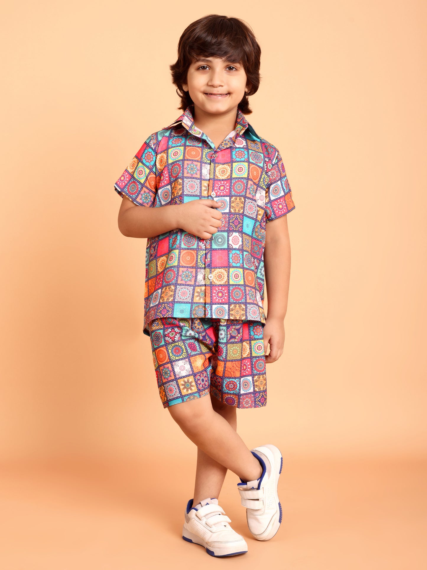Kids Boys Printed Cord Set – Lightweight & Stylish Co-Ord Outfit