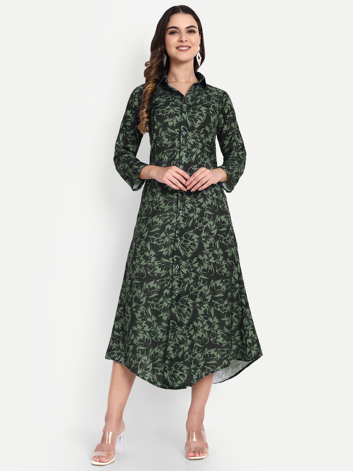 Women Ethnic Kurti – Long Kurti for Festive & Casual Wear Black