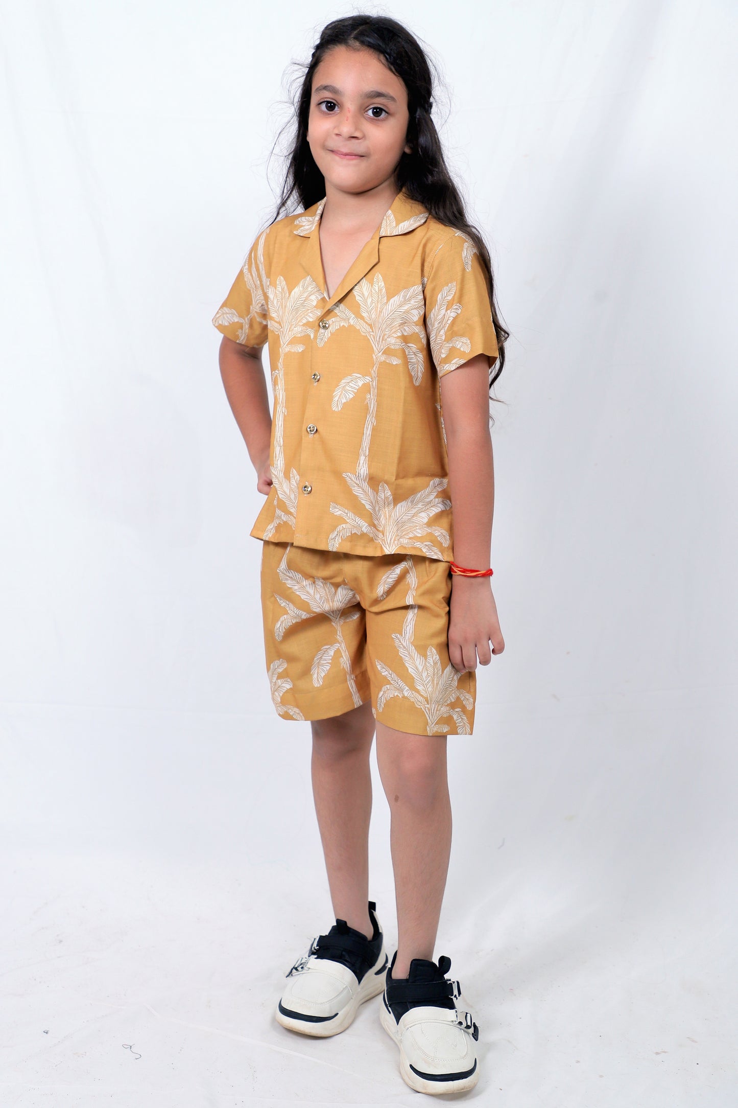 Kids Girls Cord Set – Comfortable & Stylish Matching Outfit yellow