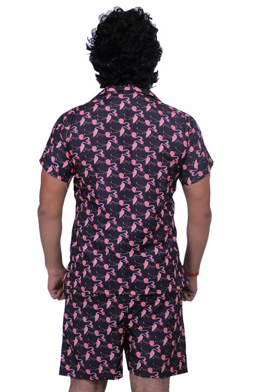 Men’s Co-Ord Set – Trendy T-Shirt & Bottom Wear Combo navy blue