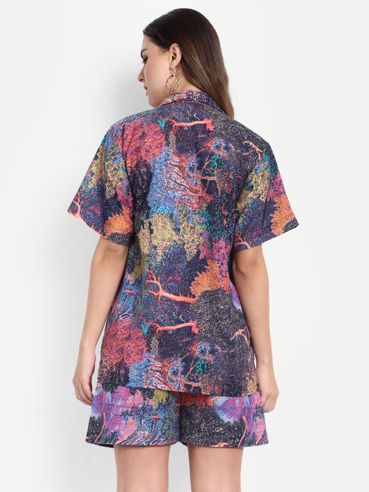 Women Casual Cord Set – Comfortable Summer Co-Ord Outfit multicolor