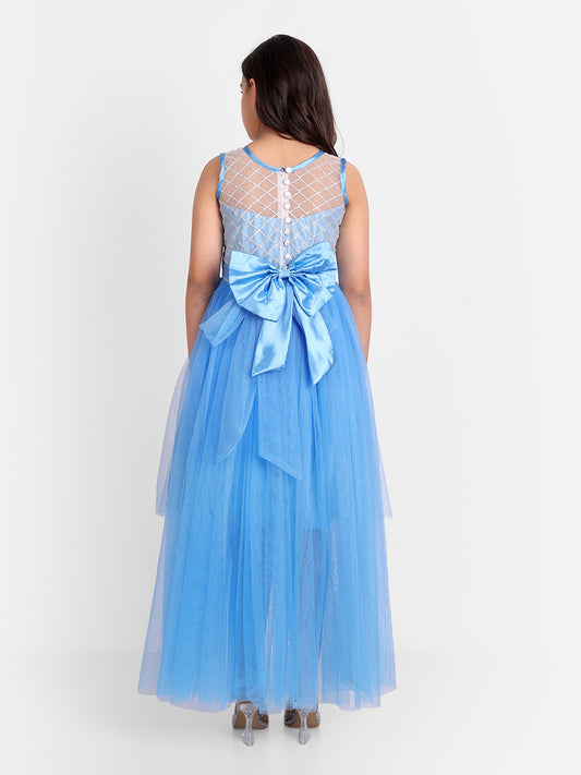 Girls Party Wear Dress – Tulle Fit & Flare Style