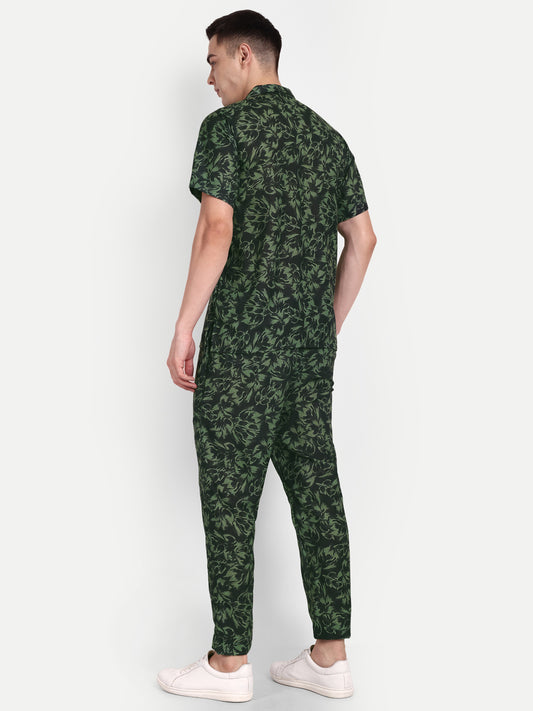 Men’s Co-Ord Set – Trendy T-Shirt & Bottom Wear Combo black
