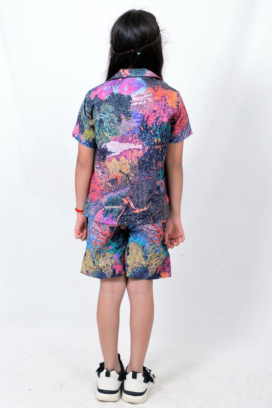 Kids Girls Cord Set – Comfortable & Stylish Matching Outfit multicolor