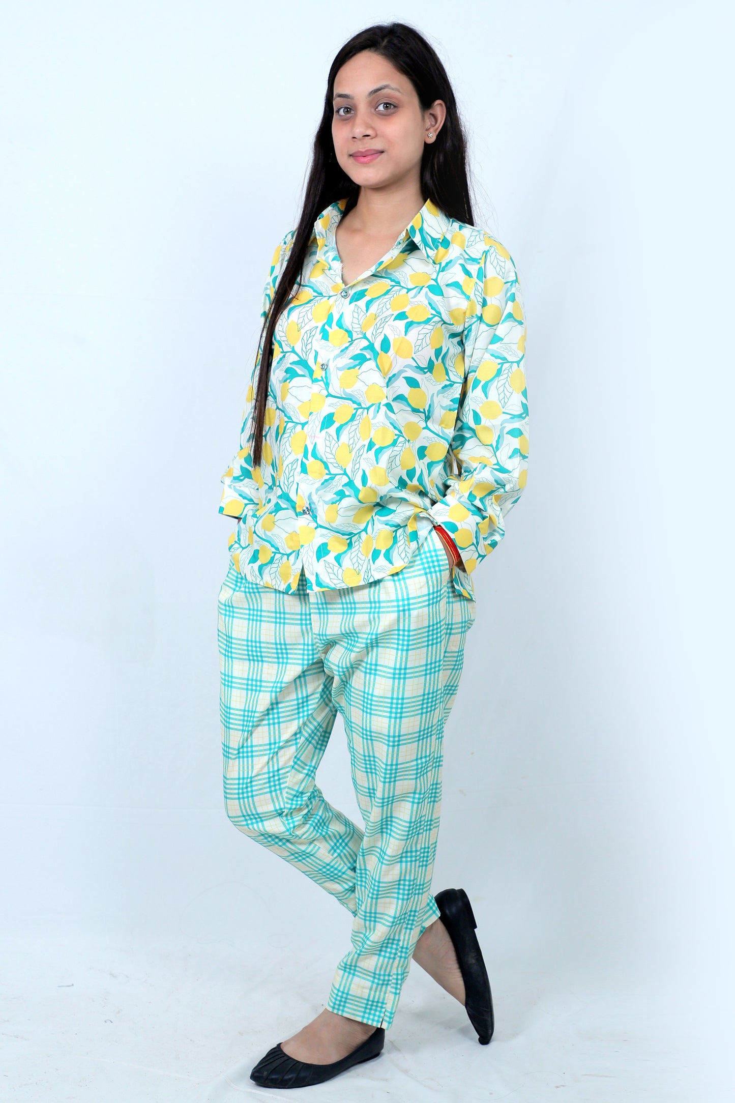 Elegant Women Co-ord Set – Stylish Matching Top & Bottom Outfit for Casual & Party Wear yellow
