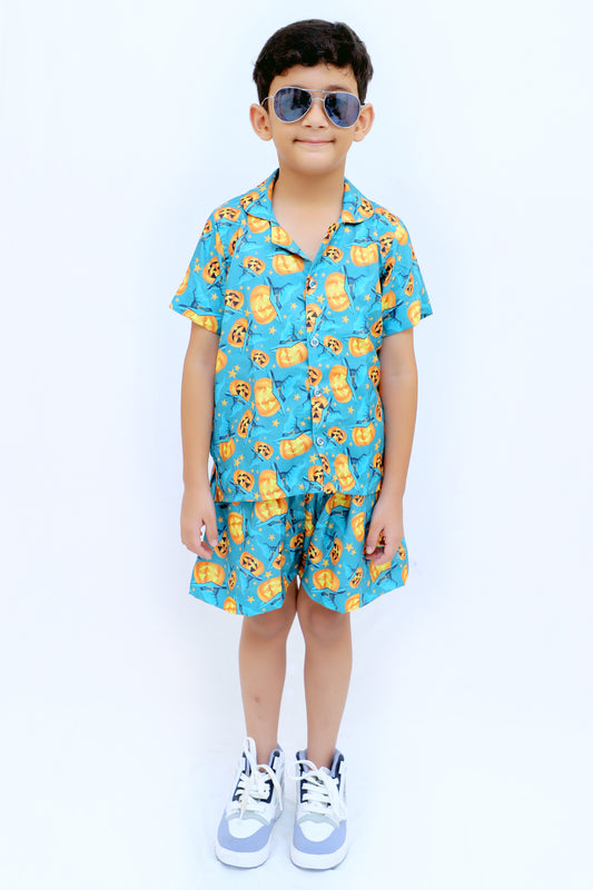 Kids Boys Printed Cord Set – Lightweight & Stylish Co-Ord Outfit