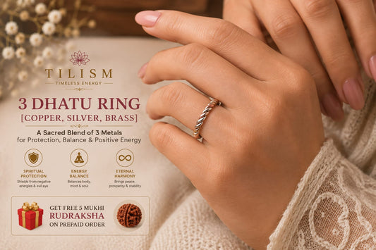 3 Dhatu Metal Ring | Tilism Traditional Copper Silver Brass Ring