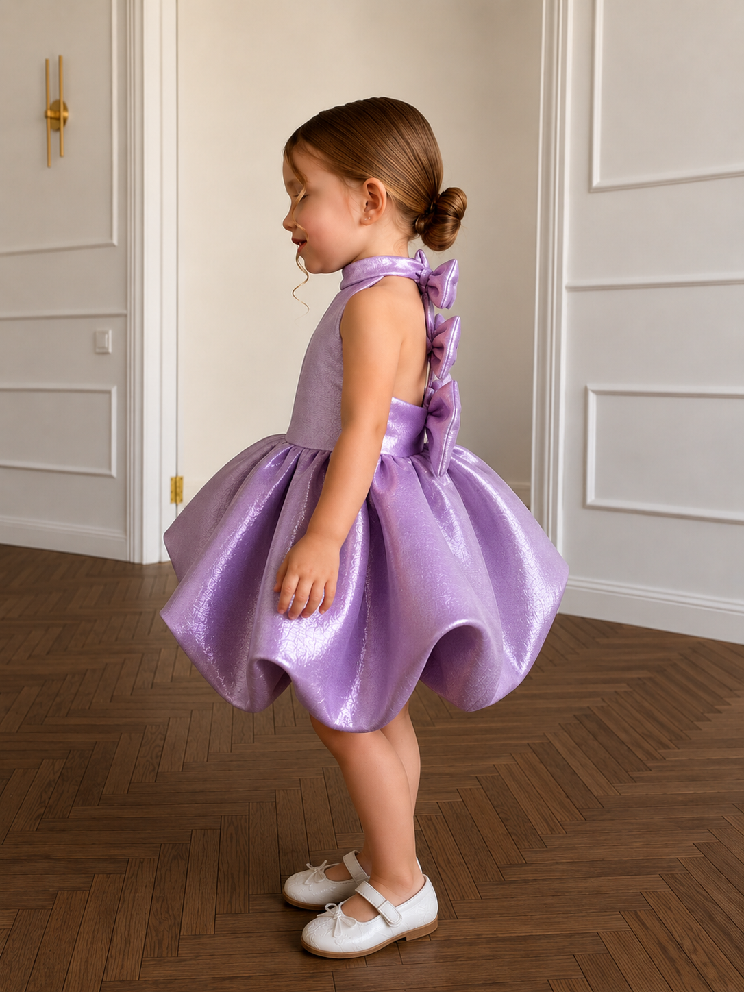 Lavender Luxe Bubble Party Dress