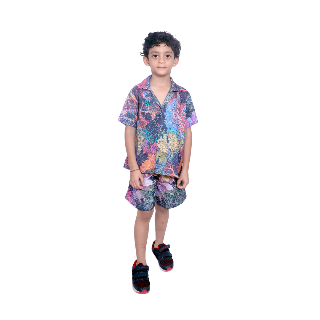 Kids Boys Printed Cord Set – Lightweight & Stylish Co-Ord Outfit