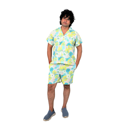 Men’s Co-Ord Set – Trendy T-Shirt & Bottom Wear Combo light mint green