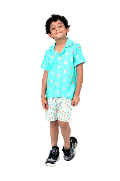 Kids Boys Printed Cord Set – Lightweight & Stylish Co-Ord Outfit