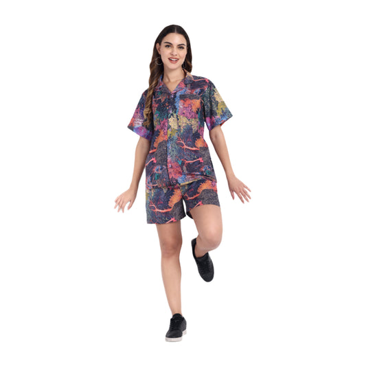 Women Casual Cord Set – Comfortable Summer Co-Ord Outfit multicolor