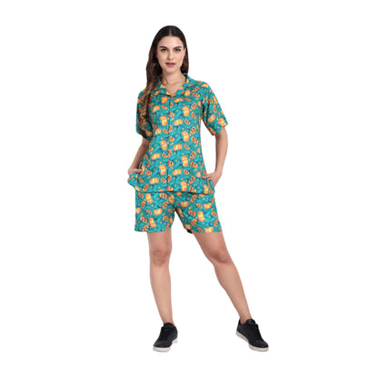 Women Casual Cord Set – Comfortable Summer Co-Ord Outfit green