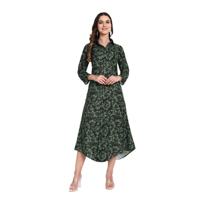 Women Ethnic Kurti – Long Kurti for Festive & Casual Wear Black