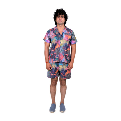 Men’s Co-Ord Set – Trendy T-Shirt & Bottom Wear Combo multi color