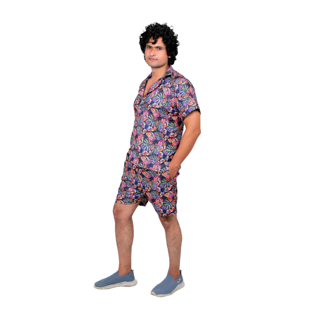 Men’s Co-Ord Set – Trendy T-Shirt & Bottom Wear Combo dark navy