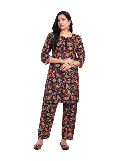 Elegant Women Co-ord Set – Stylish Matching Top & Bottom Outfit for Casual & Party Wear