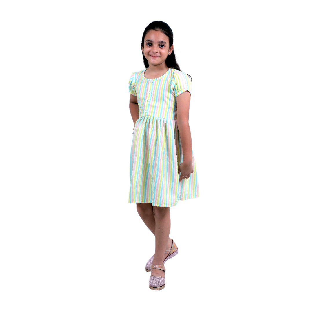 Girls Cotton Frock – Soft & Breathable Summer Dress for Kids