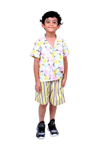 Kids Boys Printed Cord Set – Lightweight & Stylish Co-Ord Outfit