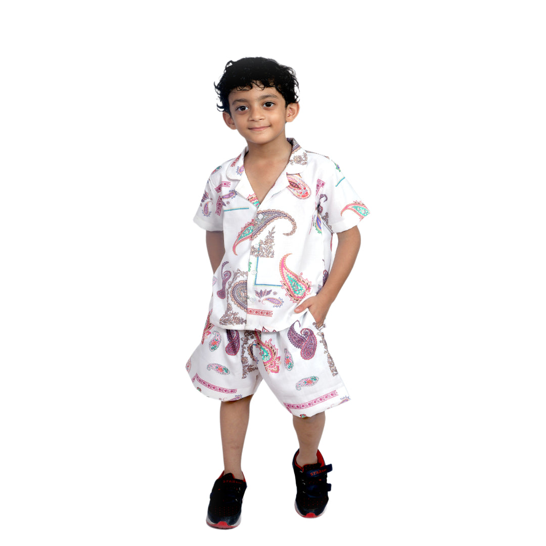 Kids Boys Printed Cord Set – Lightweight & Stylish Co-Ord Outfit