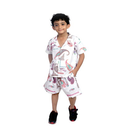 Kids Boys Printed Cord Set – Lightweight & Stylish Co-Ord Outfit