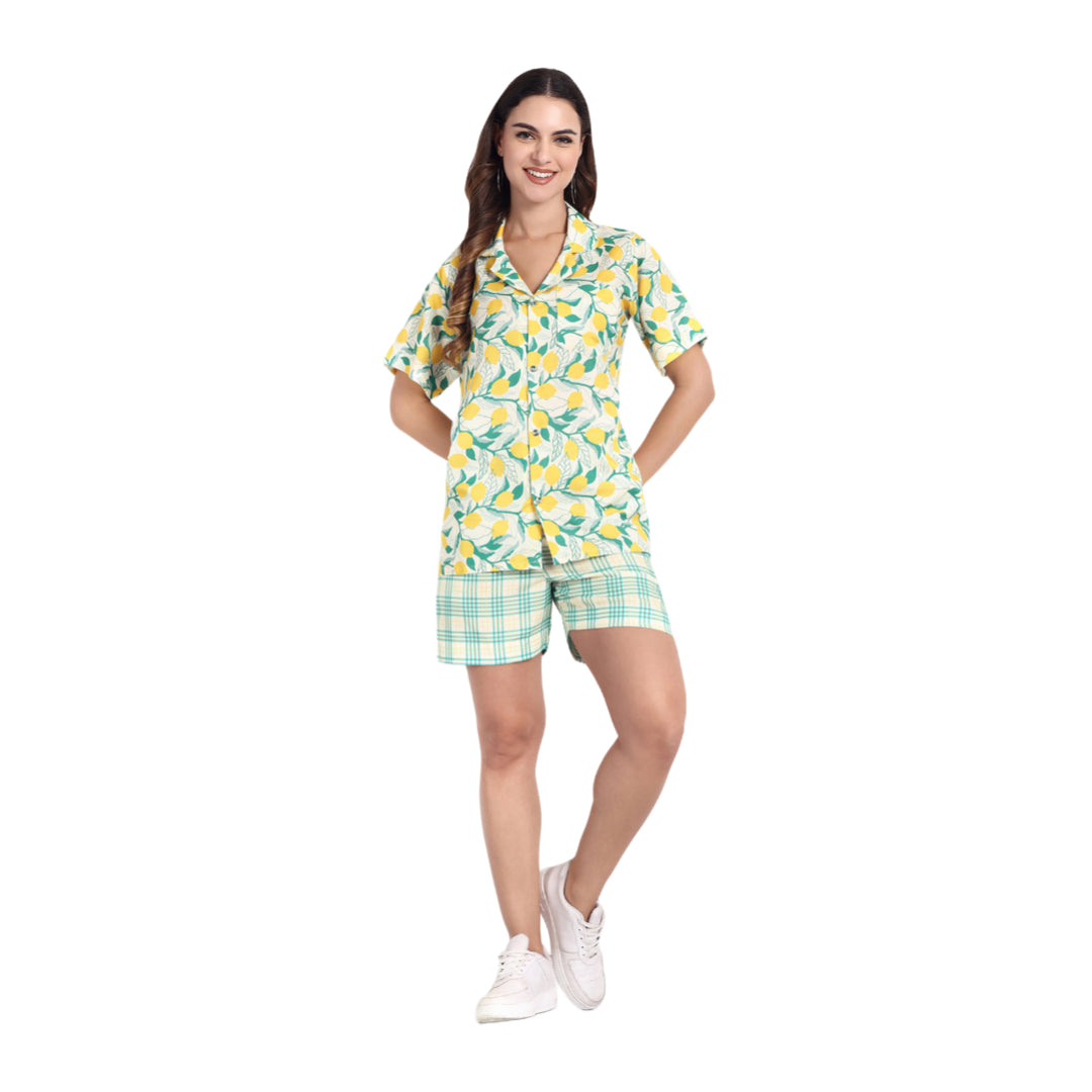 Women Casual Cord Set – Comfortable Summer Co-Ord Outfit soft coral