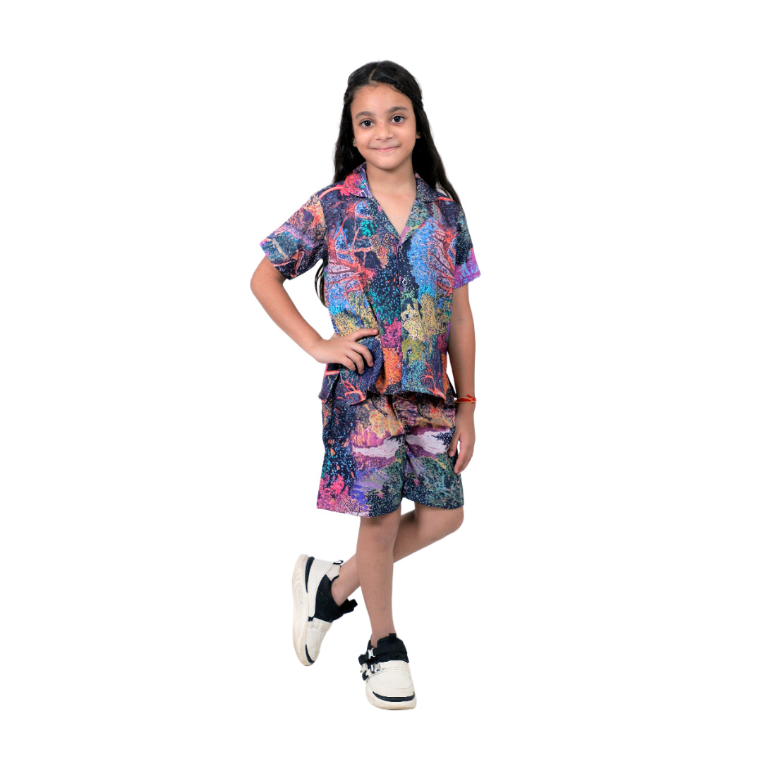 Kids Girls Cord Set – Comfortable & Stylish Matching Outfit multicolor