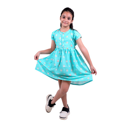 Girls Cotton Frock – Soft & Breathable Summer Dress for Kids