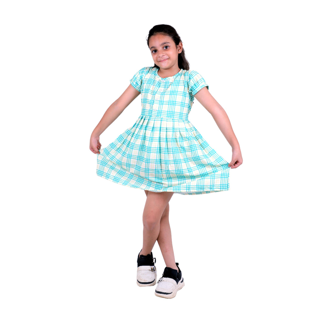 Girls Cotton Frock – Soft & Breathable Summer Dress for Kids