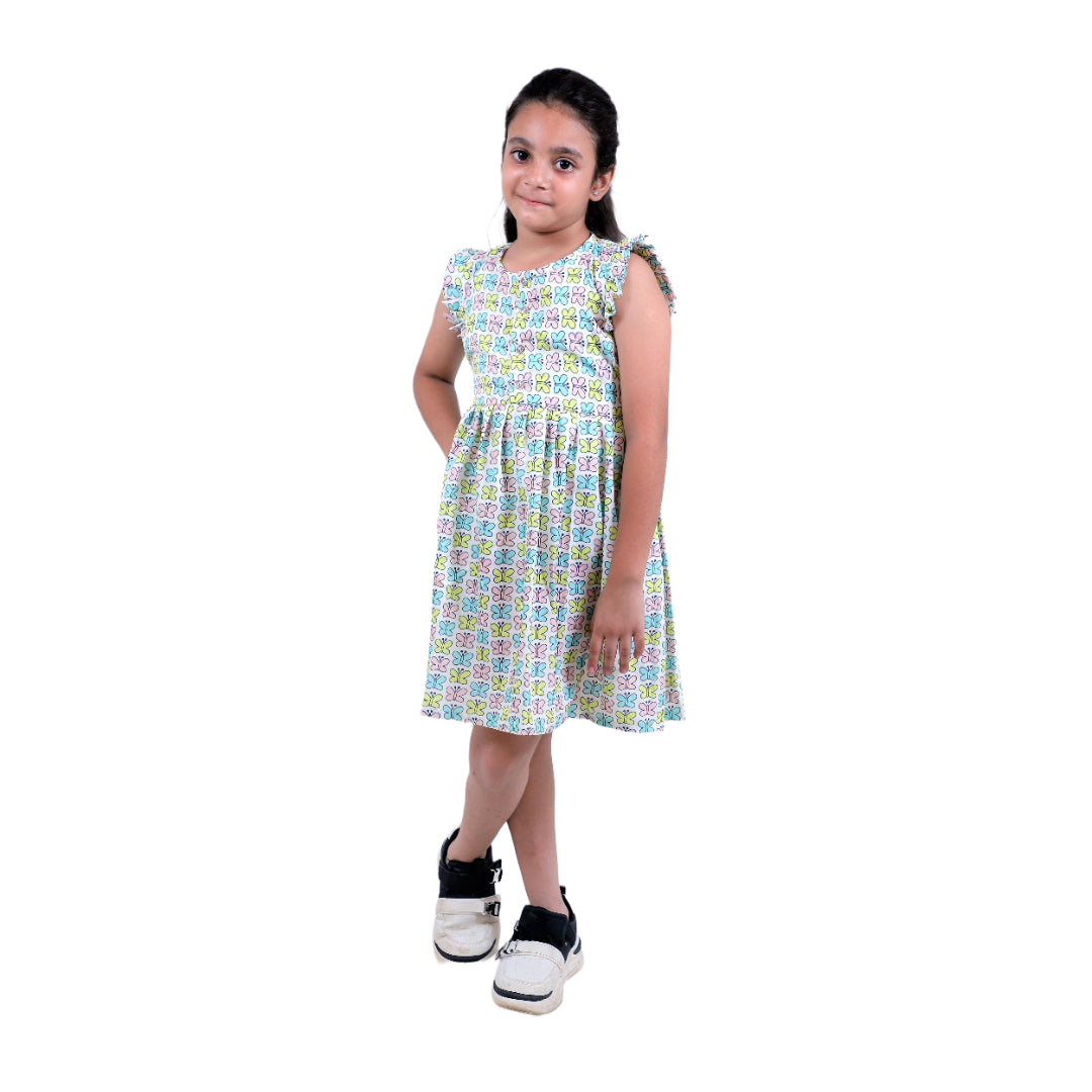 Girls Cotton Frock – Soft & Breathable Summer Dress for Kids