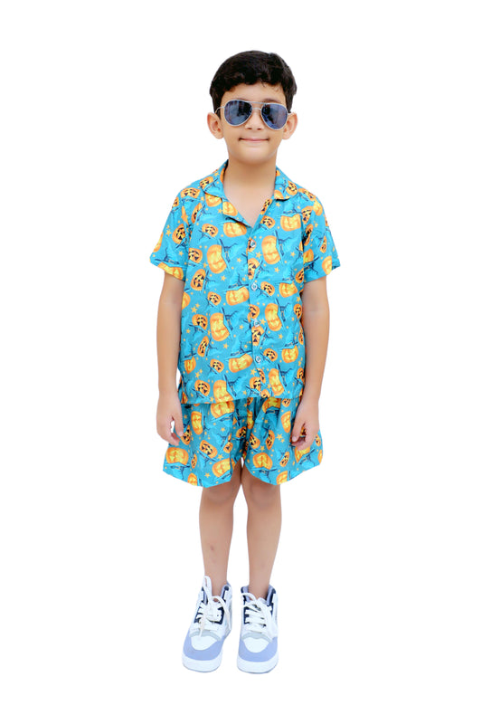 Kids Boys Printed Cord Set – Lightweight & Stylish Co-Ord Outfit