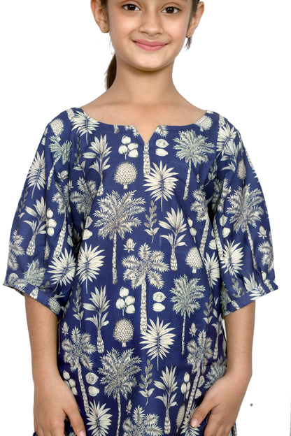 Kids Girls Cord Set – Comfortable & Stylish Matching Outfit blue