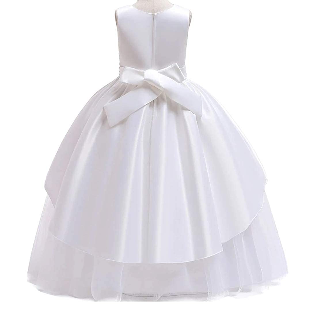 Snow White Princess Layered Party Gown for Girls