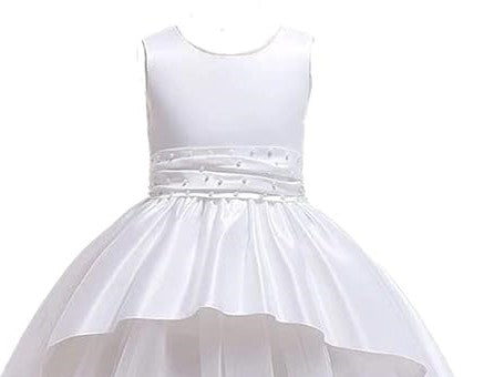 Snow White Princess Layered Party Gown for Girls