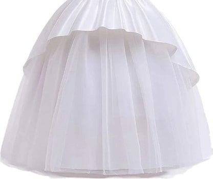 Snow White Princess Layered Party Gown for Girls