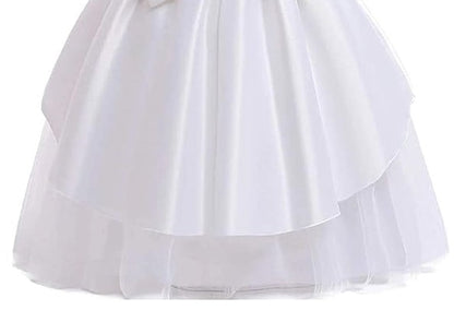 Snow White Princess Layered Party Gown for Girls