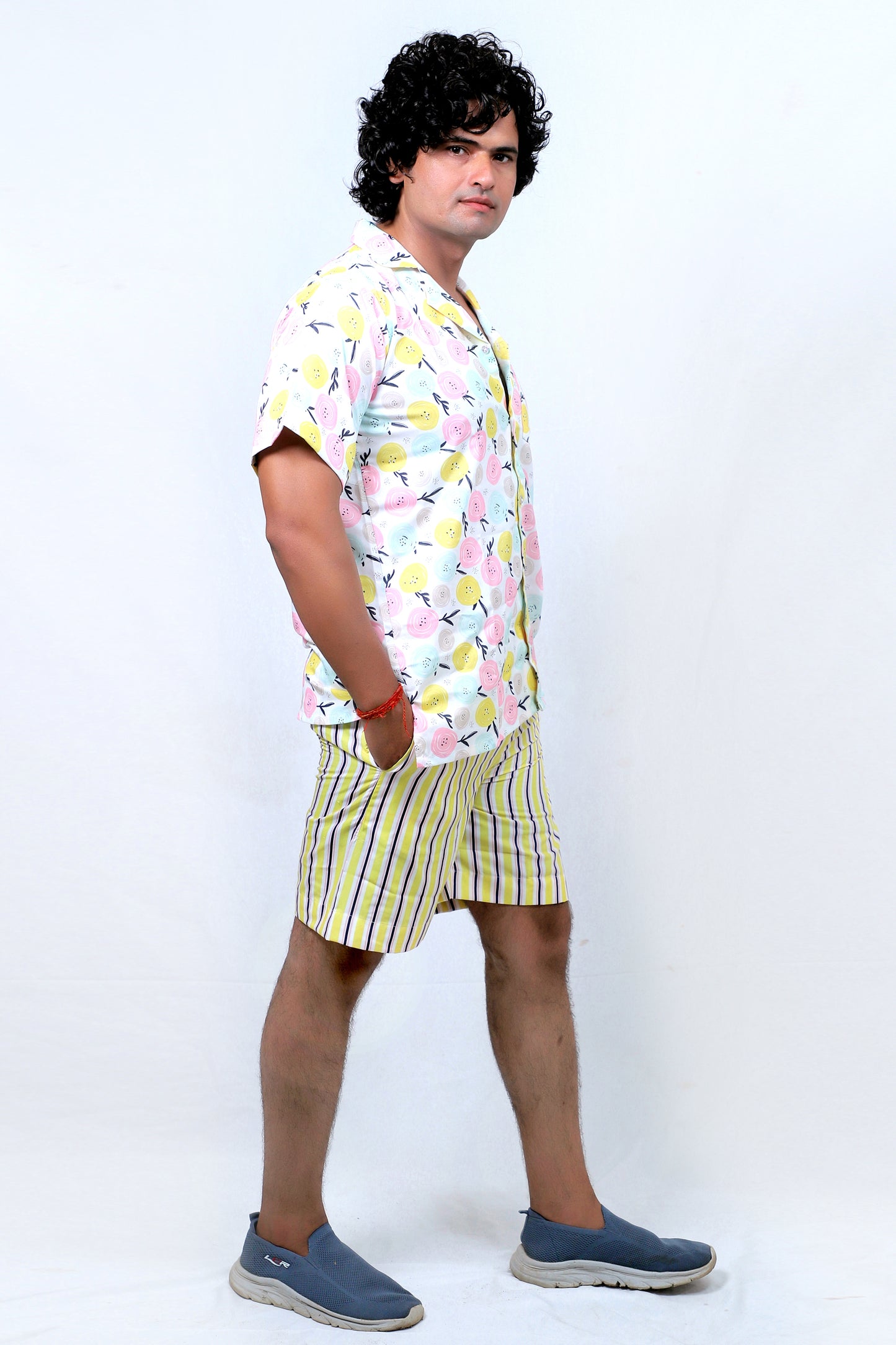 Men’s Co-Ord Set – Trendy T-Shirt & Bottom Wear Combo mixed pattern