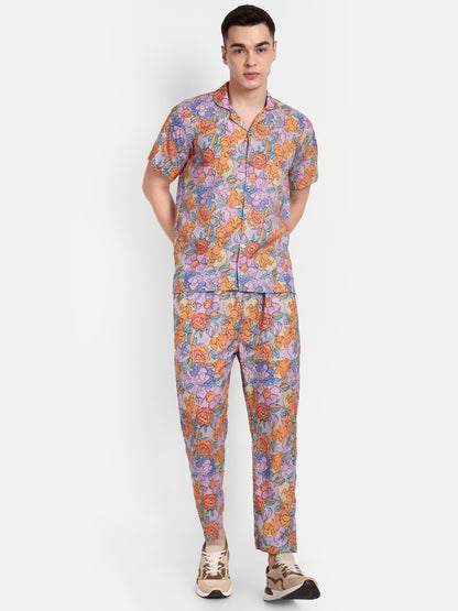 Men’s Co-Ord Set – Trendy T-Shirt & Bottom Wear Combo multicolor