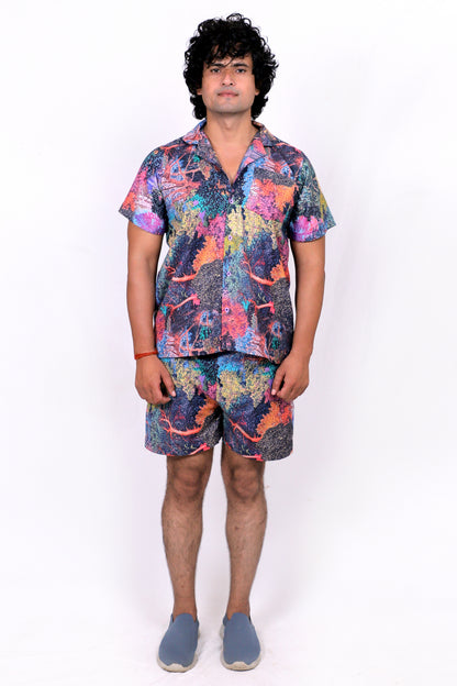 Men’s Co-Ord Set – Trendy T-Shirt & Bottom Wear Combo multi color