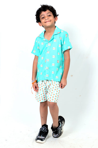 Kids Boys Printed Cord Set – Lightweight & Stylish Co-Ord Outfit