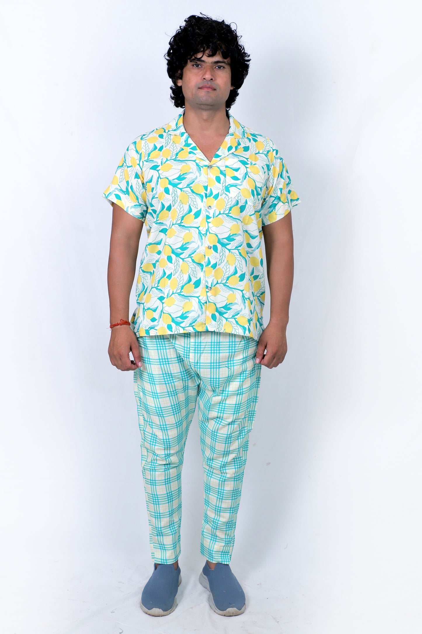 Men’s Co-Ord Set – Trendy T-Shirt & Bottom Wear Combo teal