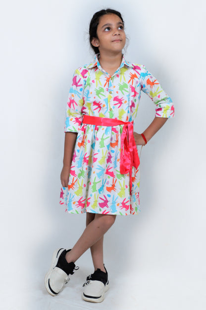 Girls Cotton Frock – Soft & Breathable Summer Dress for Kids