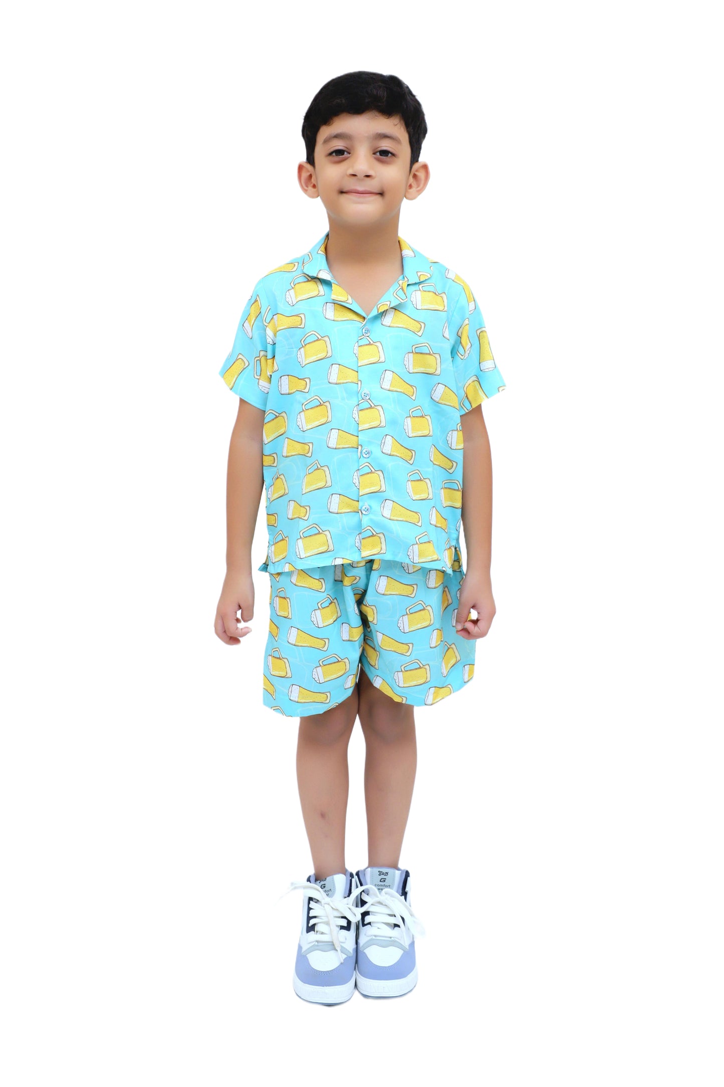 Kids Boys Printed Cord Set – Lightweight & Stylish Co-Ord Outfit