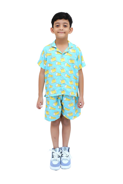 Kids Boys Printed Cord Set – Lightweight & Stylish Co-Ord Outfit