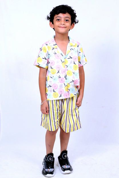 Kids Boys Printed Cord Set – Lightweight & Stylish Co-Ord Outfit