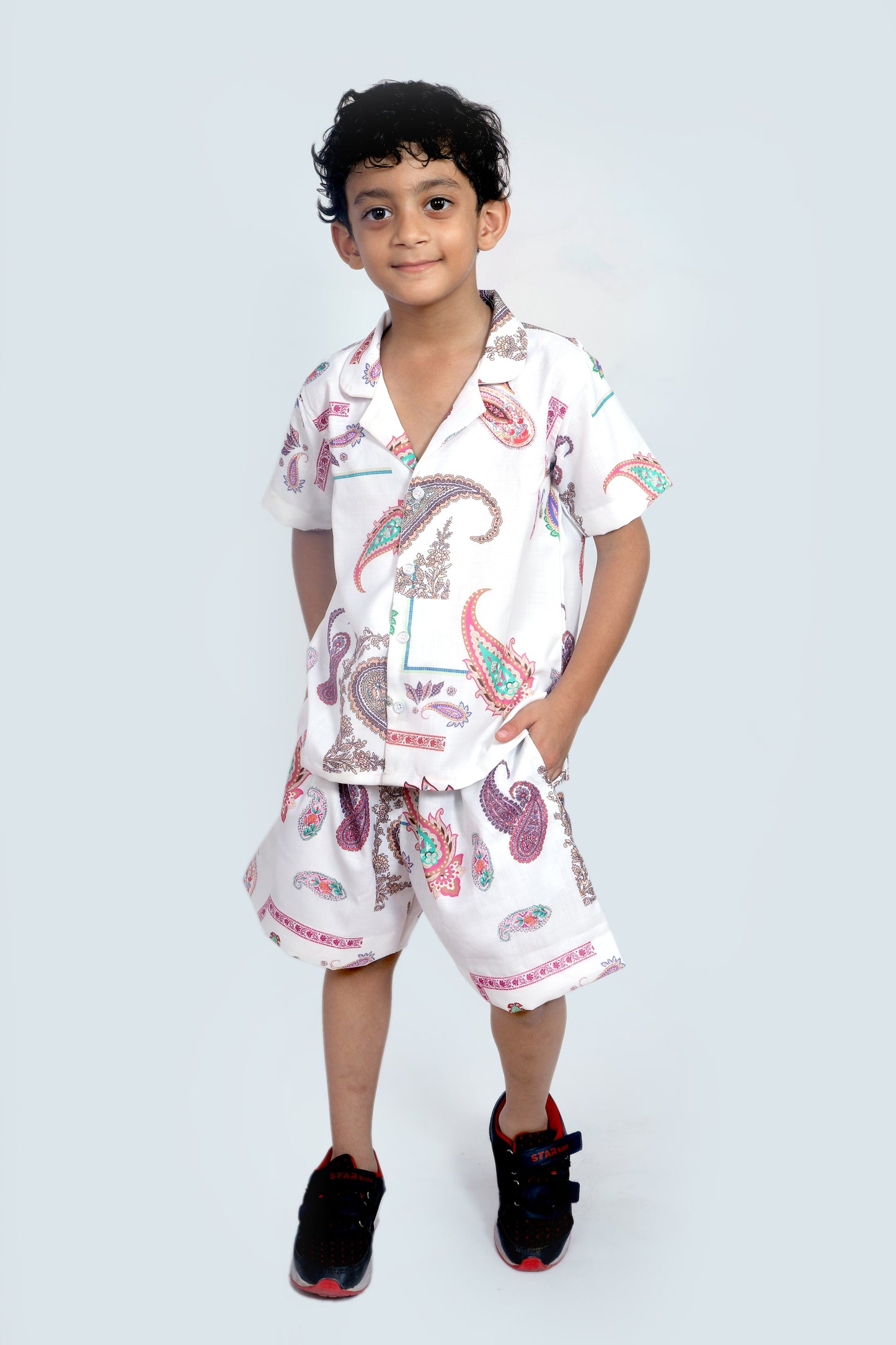 Kids Boys Printed Cord Set – Lightweight & Stylish Co-Ord Outfit