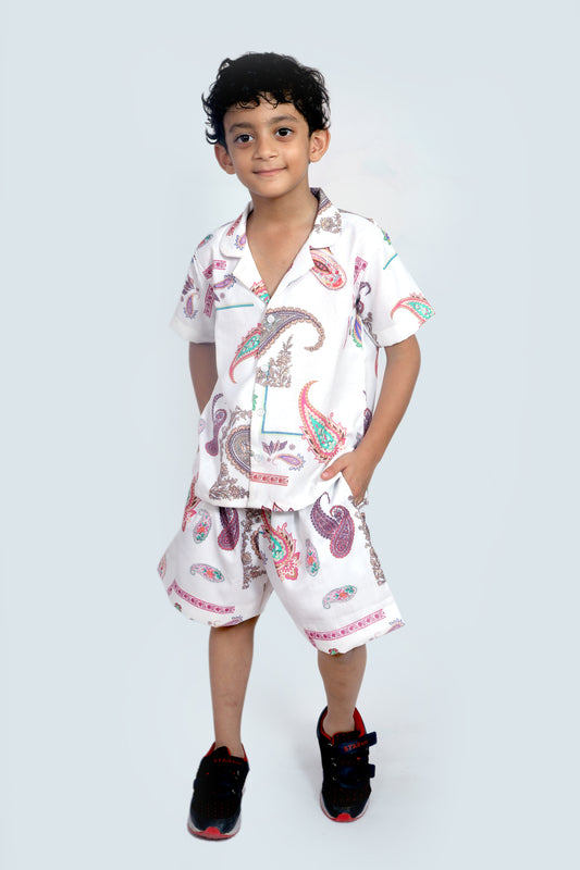Kids Boys Printed Cord Set – Lightweight & Stylish Co-Ord Outfit